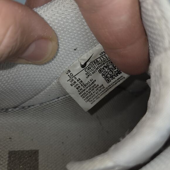 Vtg Nike Air Force Ones 1 Shoes Sneakers Mens White Sz 10 DV0788 104 Y2k 2000s - Picture 2 of 14